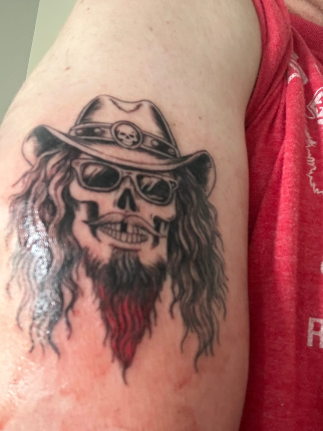 Customer photo review of Painless Tattoo Numbing Cream