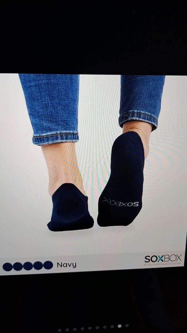 Customer photo review of [5 Pairs] No Show Cotton Socks