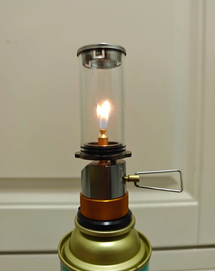 Customer photo review of Dreamlike Fuel - Powered Camping Lantern | Compact Outdoor Tent Light, Durable & Energy - Efficient, Battery - Free for Hiking & Adventures