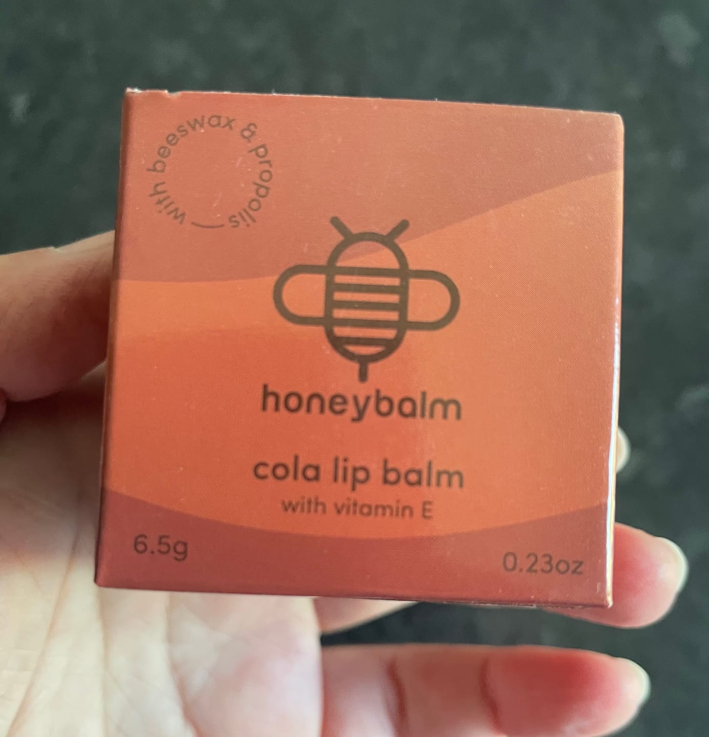Customer photo review of Cola Lip Balm