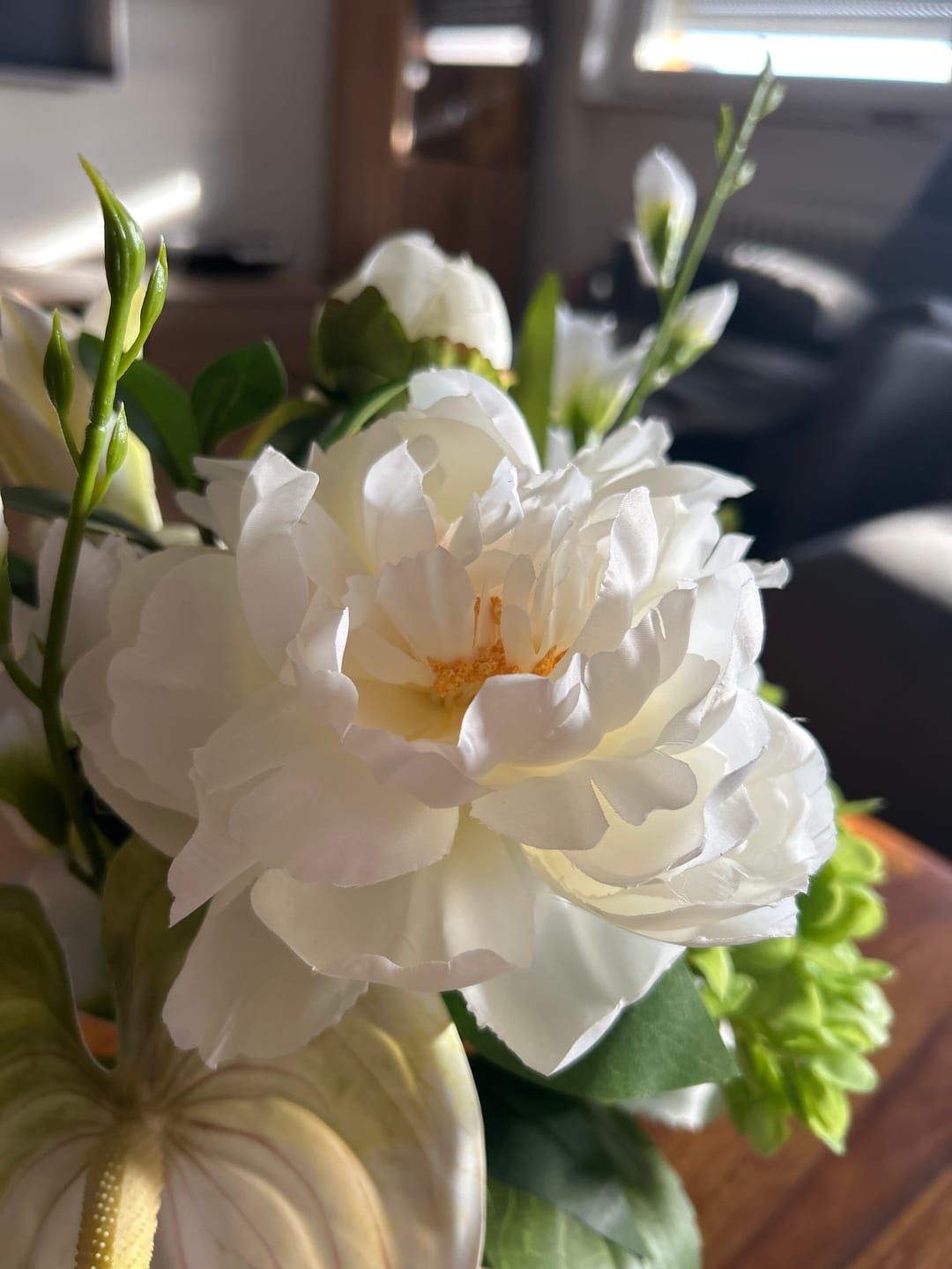 Customer photo review of 68 cm lange Künstliche Pfingstrosenstiele – Für Blumenarrangements & Home-Design