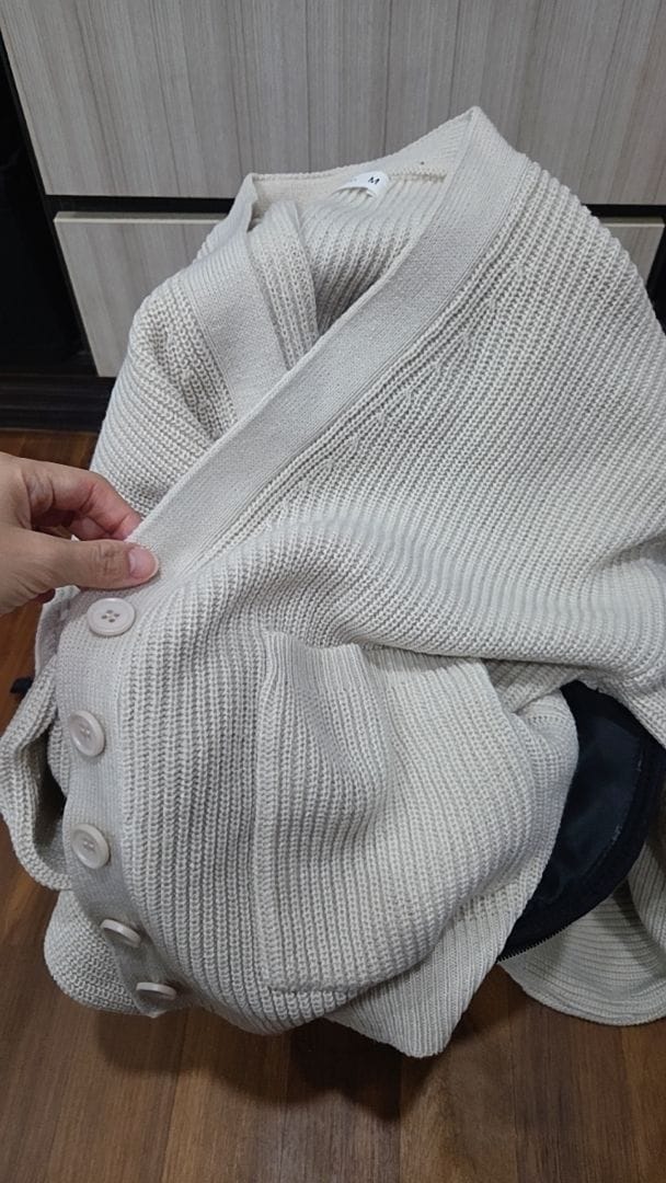 Customer photo review of Puffy Knitted Cardigan