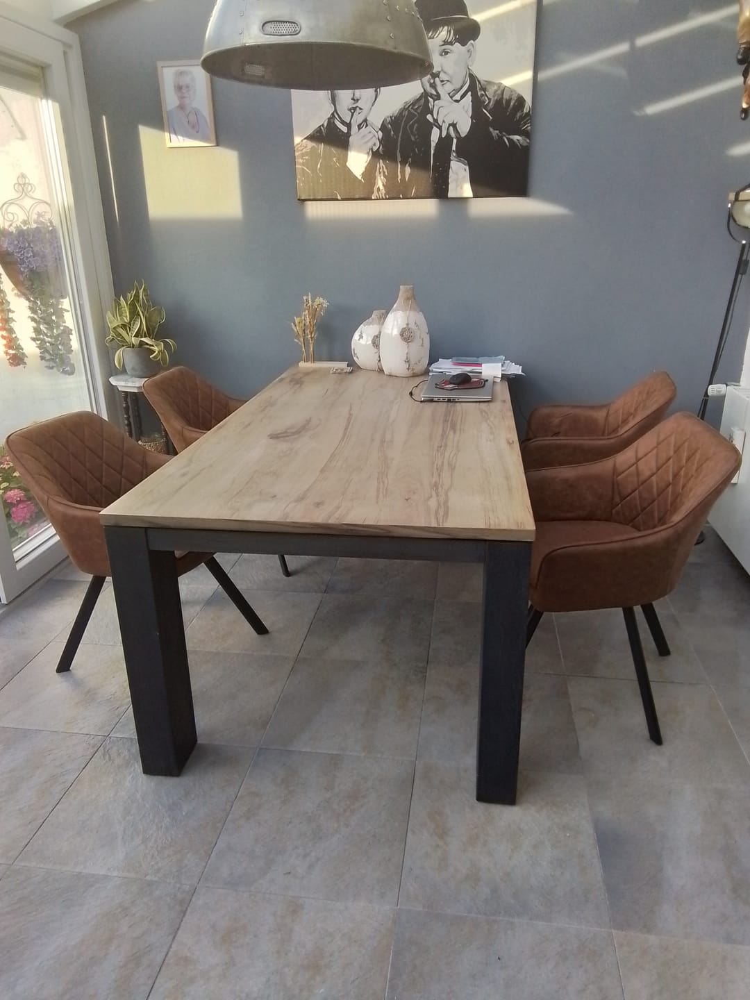 Customer photo review of Brione Draaibare Eetkamerstoel - Cognac