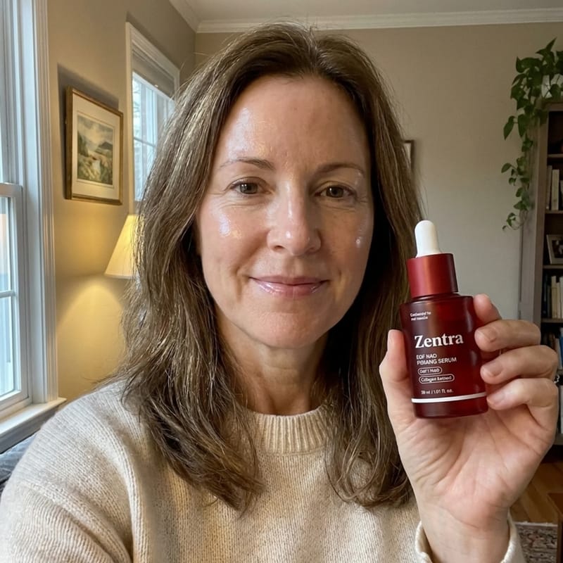 Customer photo review of firming serum