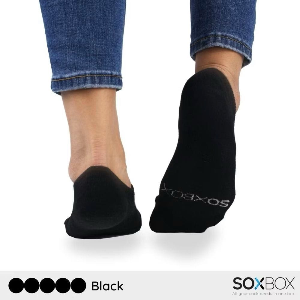 Customer photo review of [5 Pairs] No Show Cotton Socks