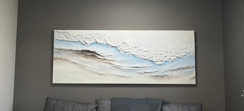 Customer review photo for Plaster Art Texture Painting #SG456