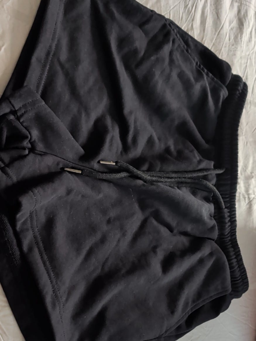 Customer photo review of High-Waisted Cotton Sweat Shorts