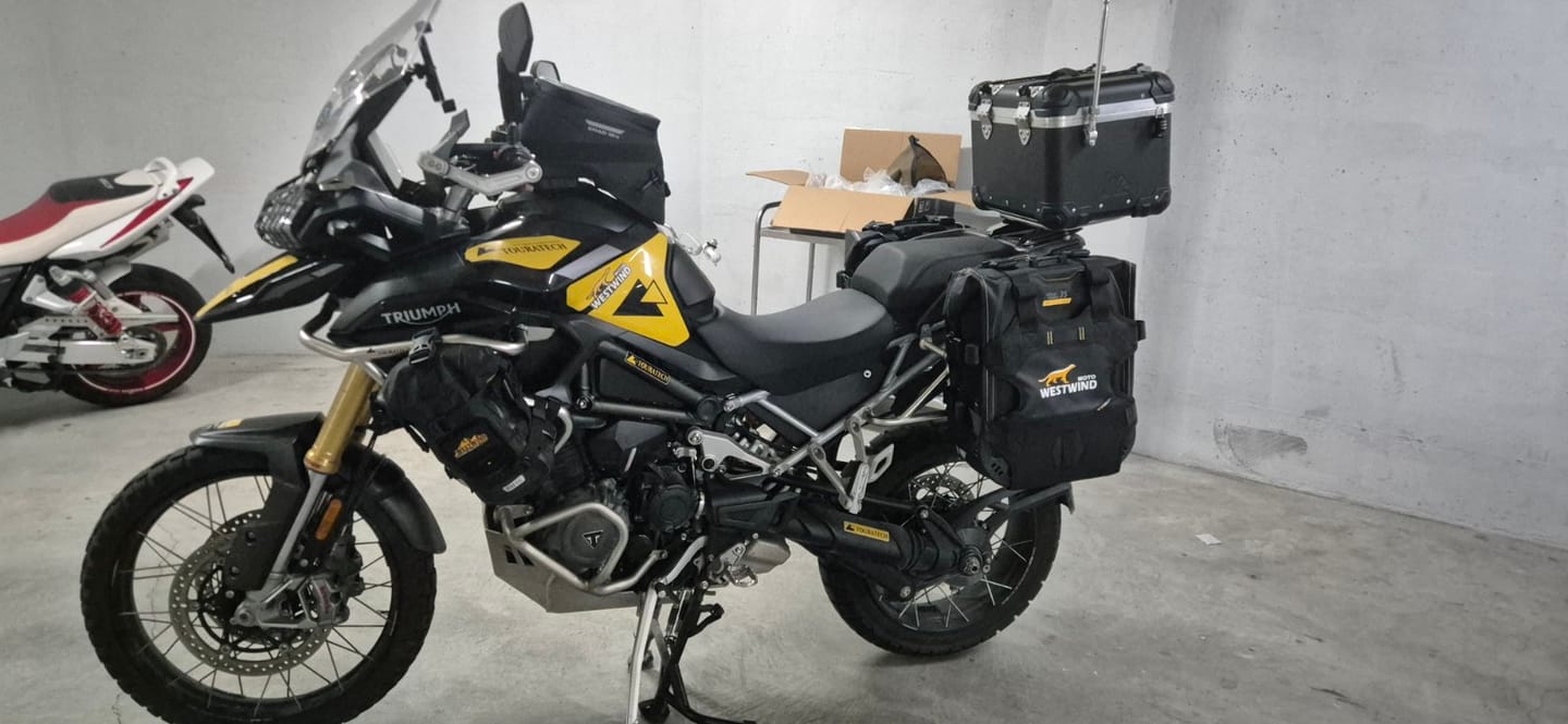 Customer photo review of Hussar Panniers Set