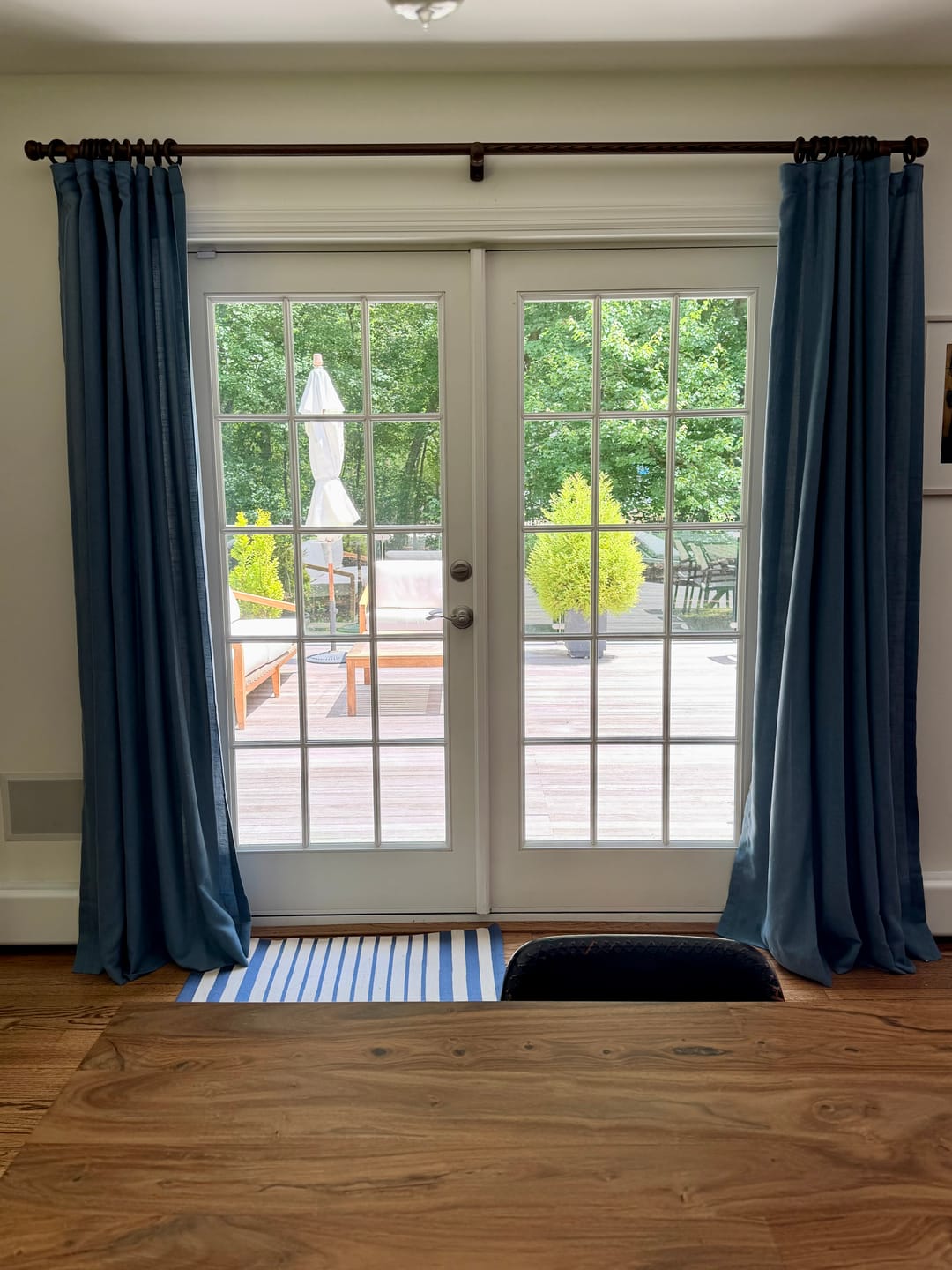 Customer photo review of Chloe Linen Look Burlap Textured Sheer Curtain