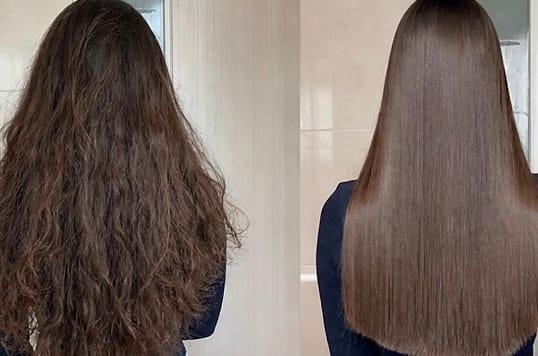 Customer photo review of Mini Portable Hair Straightener