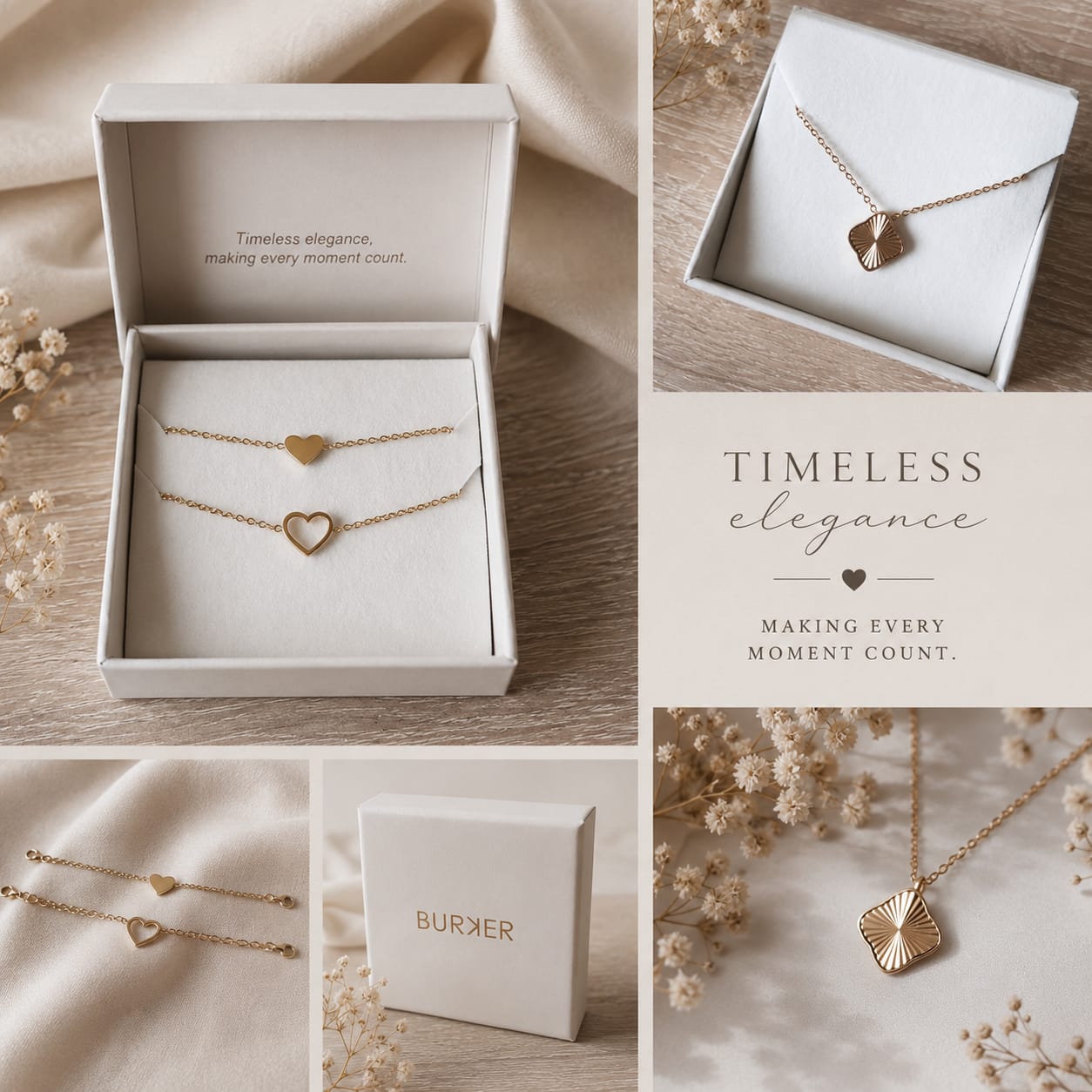 Customer photo review of Flora Gold Necklace