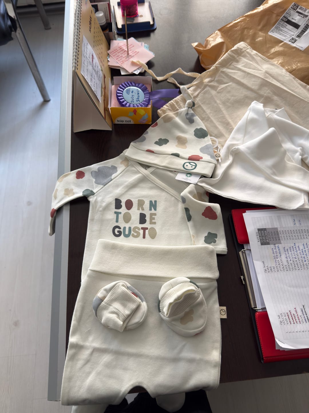 Customer photo review of 6'lı Organik Pamuk Hastane Çıkış Seti Animal Desenli