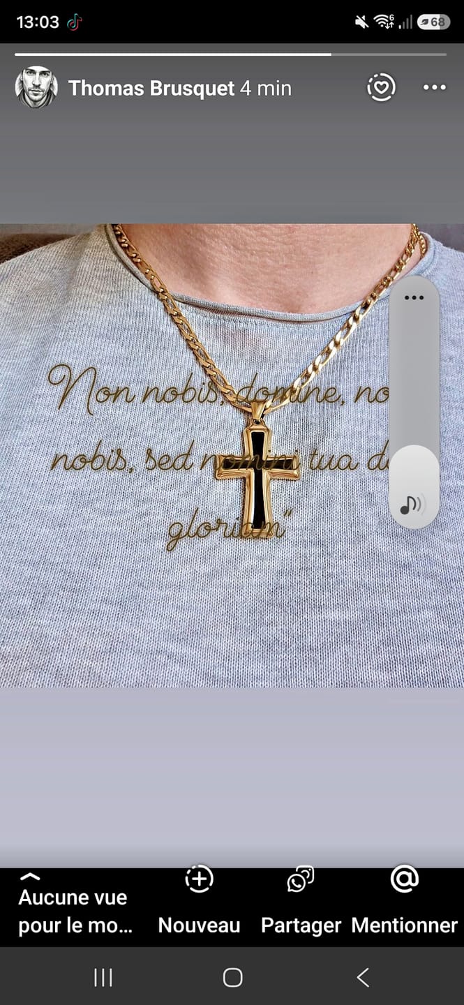 Customer photo review of Collier Ordre du Temple
