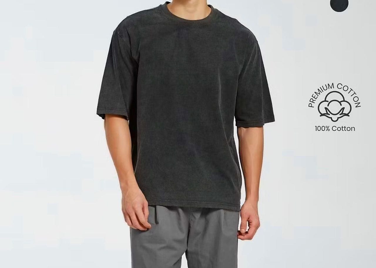 Customer photo review of Pocket Oversized T-shirt 270GSM