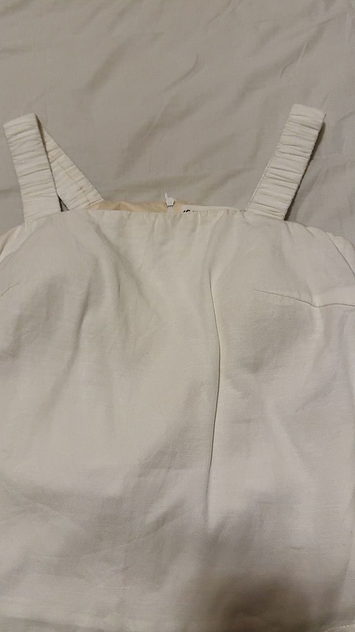 Customer photo review of Padded Sleeveless Top with Ruched Straps