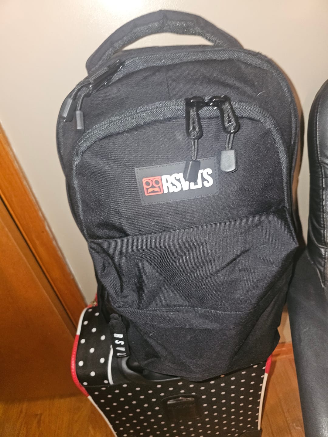Customer photo review of RSVLTS Black Backpack V1