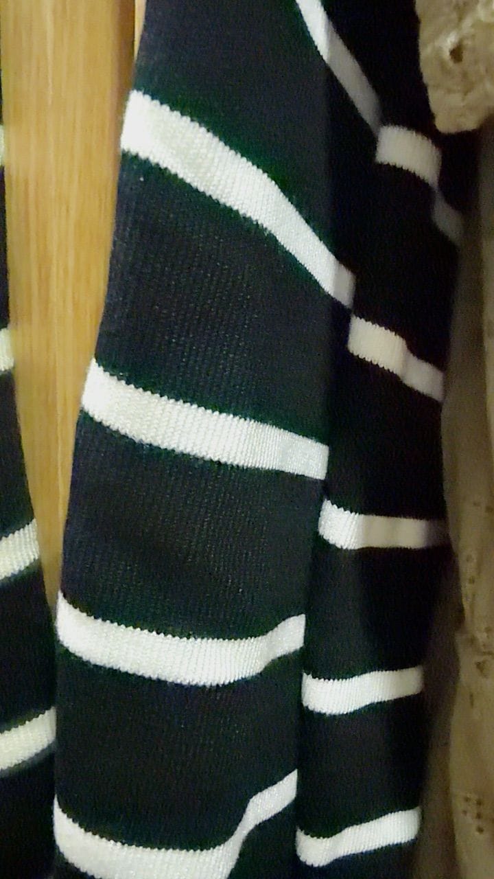 Customer photo review of Striped Knitted Button Vest