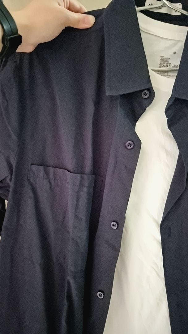 Customer photo review of Oversized Short Sleeve Shirt with Spring Clasp