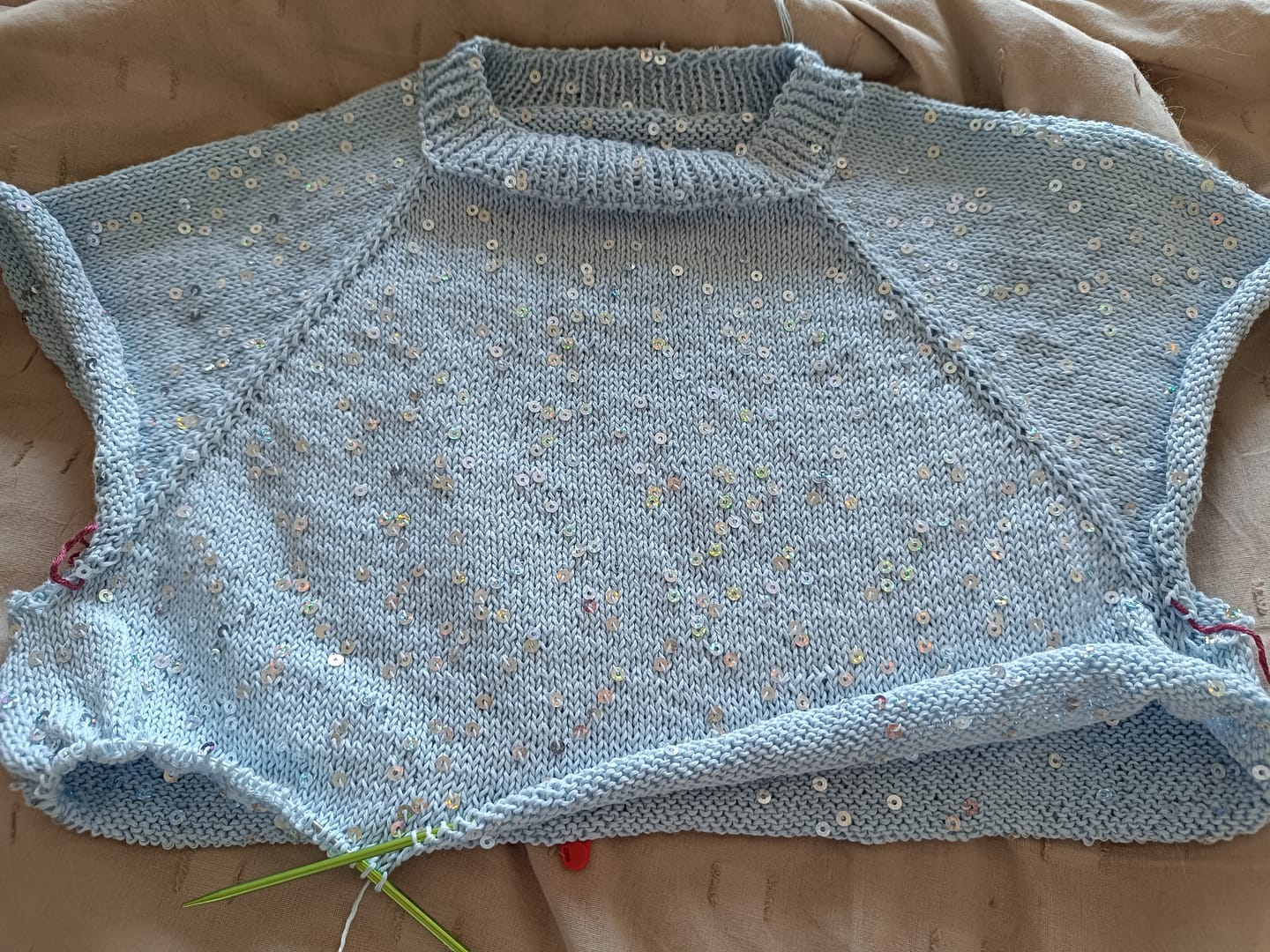 Customer photo review of YarnArt Cotton Gold Paillettes
