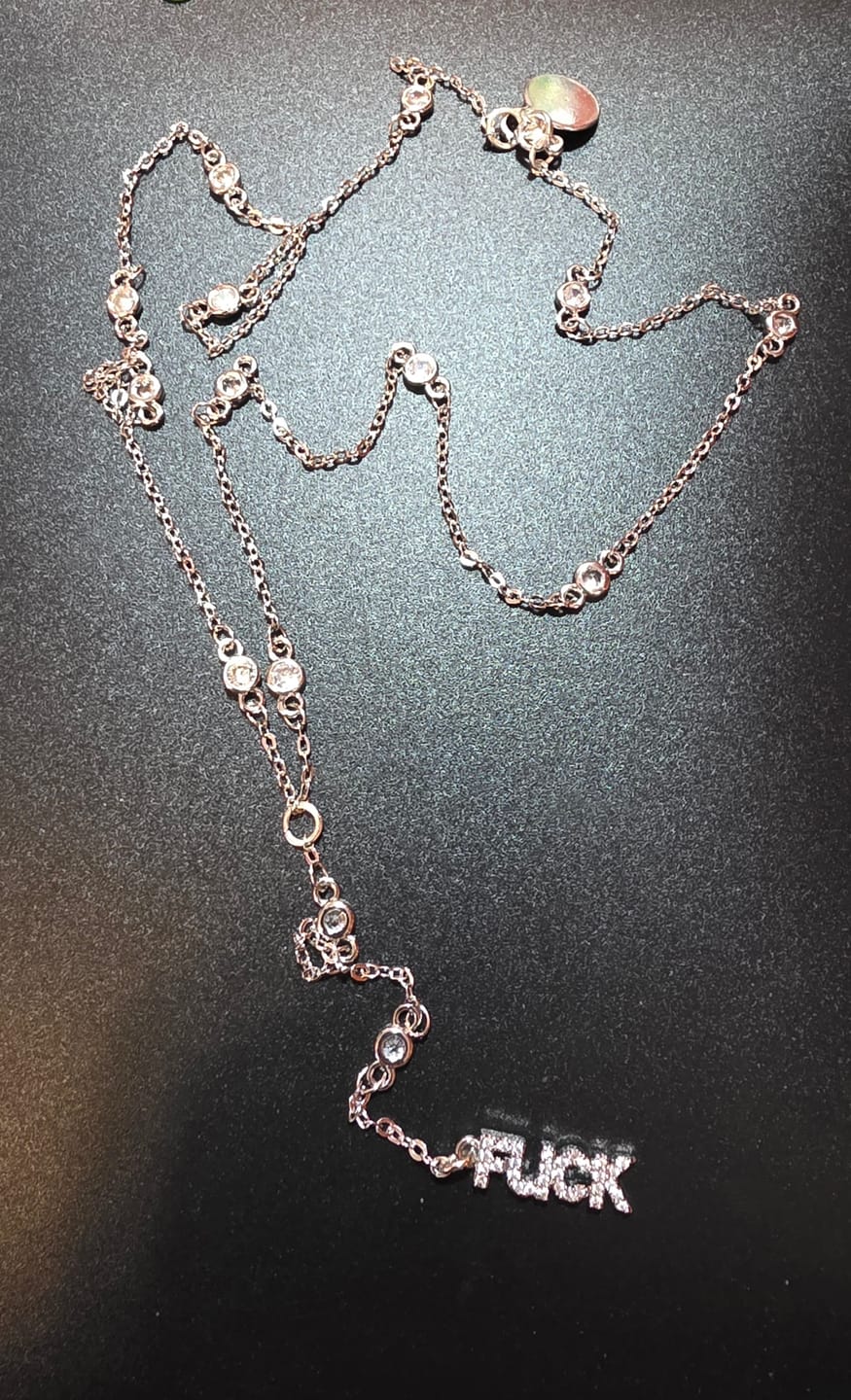 Customer photo review of Fuck Necklace