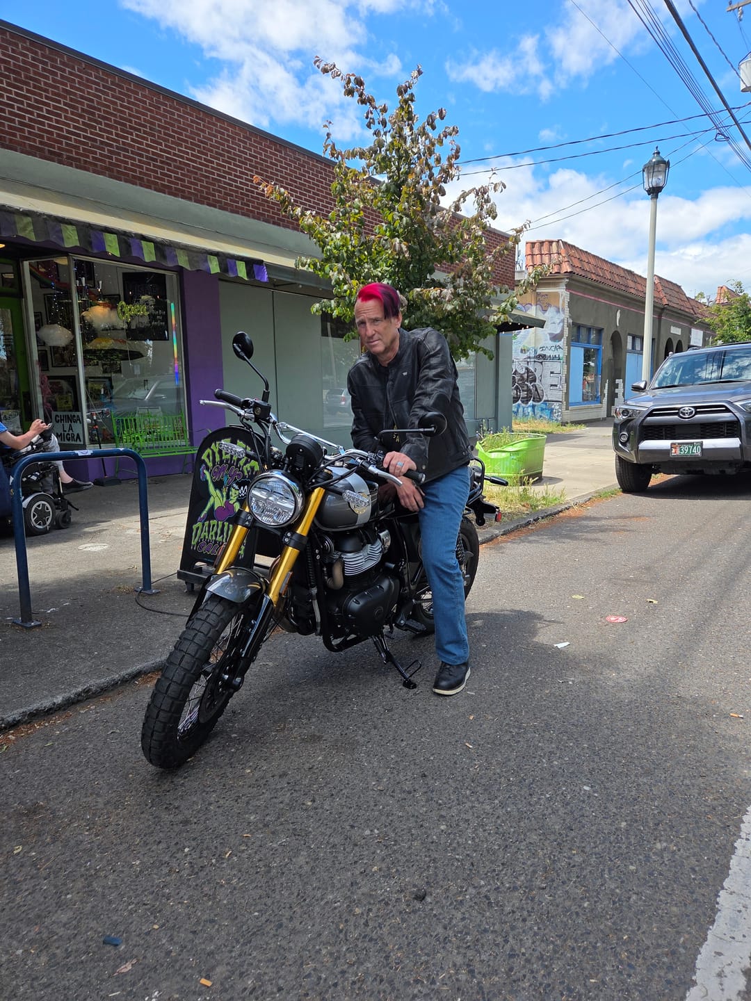 Customer photo review of FlexGuard Hydro® Protective Motorcycle Jeans (Bootcut Edition)
