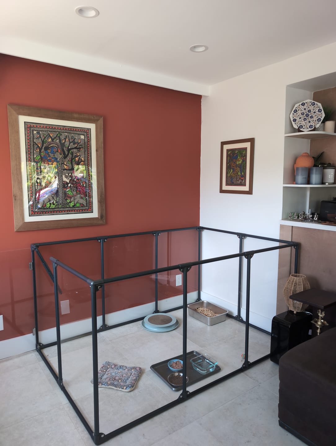 Customer photo review of 36" Tall Large Lucidium Pet Pen