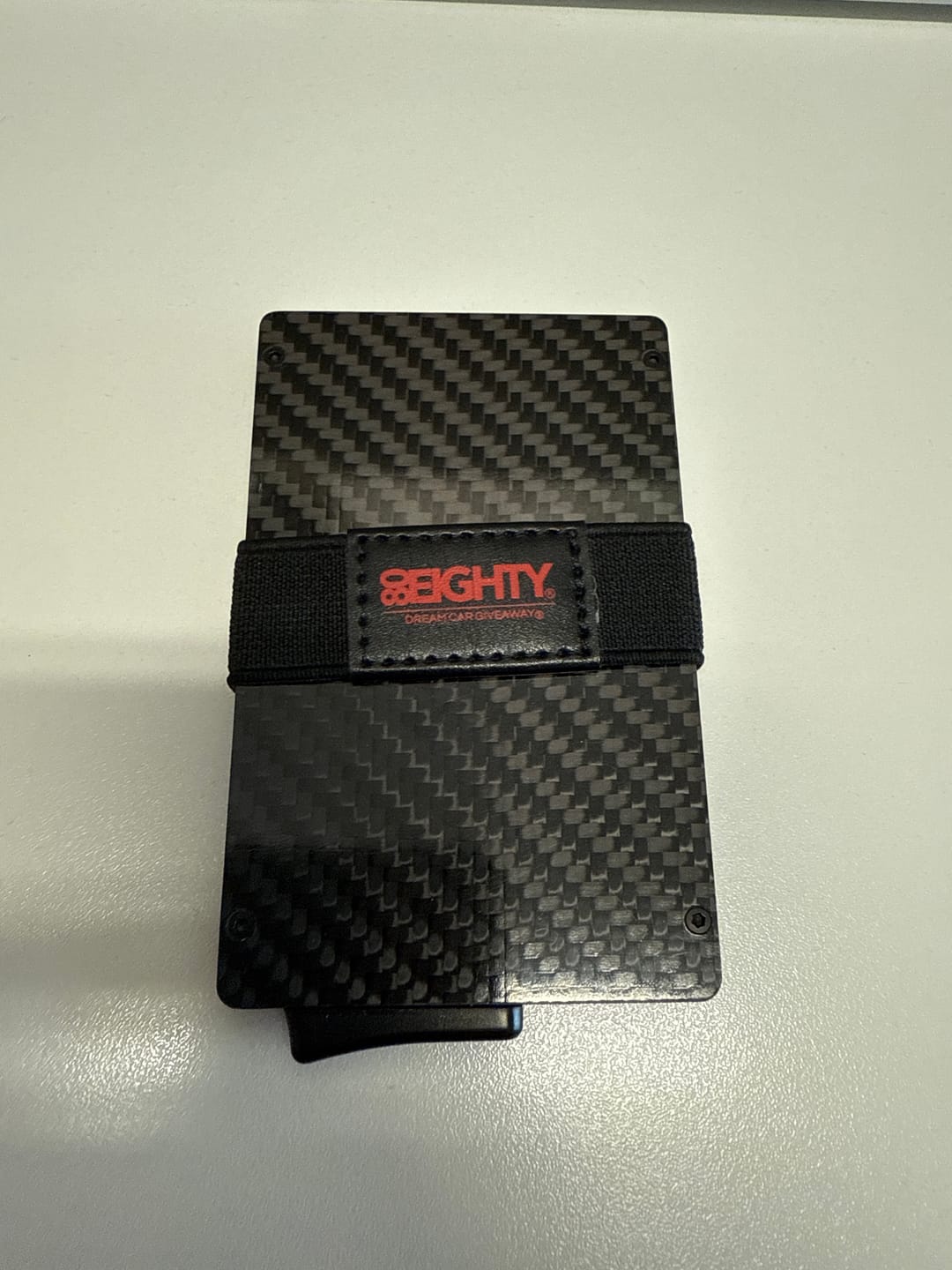Customer photo review of 80Eighty® Minimalist Carbon Fiber Wallet
