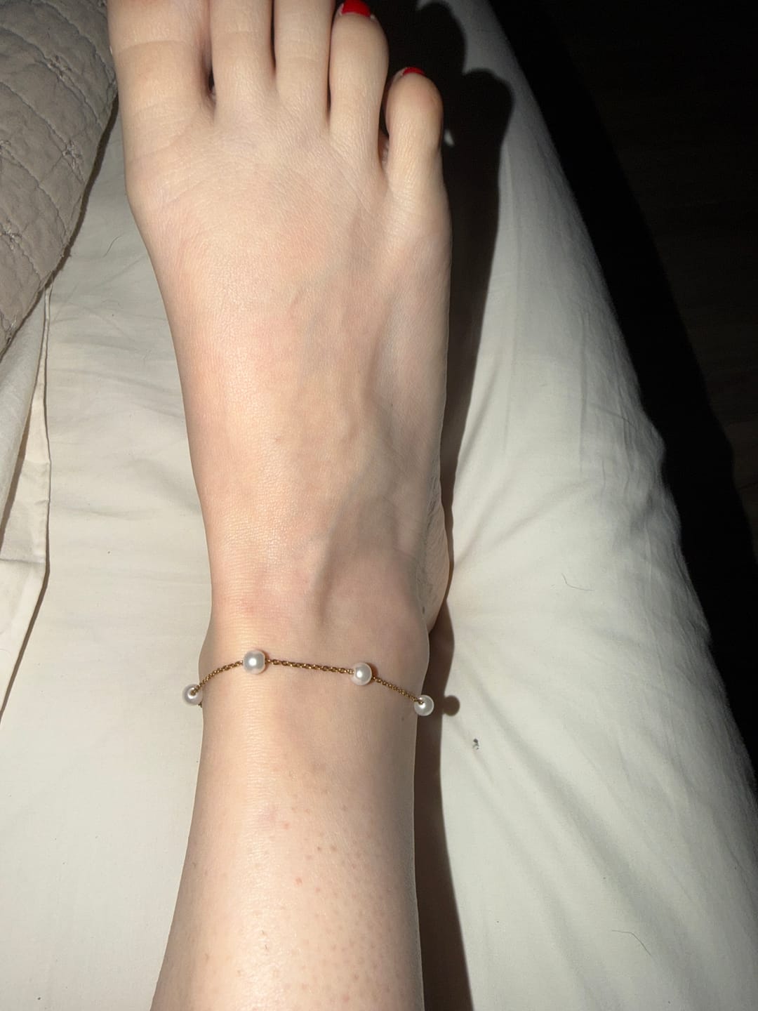 Customer photo review of Cali Pearl Anklet (Bundle)