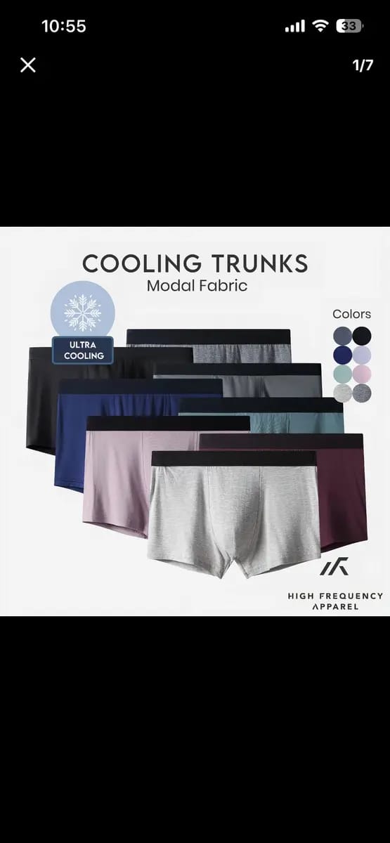 Customer photo review of Modal Cooling Boxer Briefs