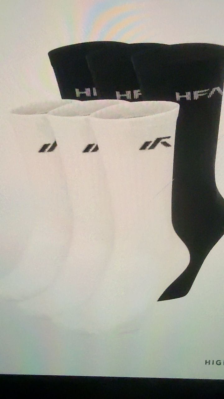 Customer photo review of [Pack of 3] Unisex Dri-Fit Crew Sports Socks With Cushioned Sole