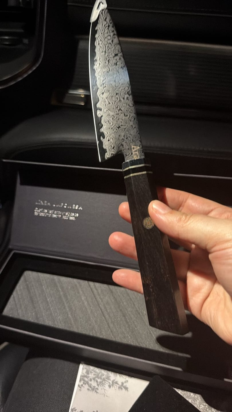 Customer photo review of Cuchillo Puntilla Damasco 27cm "Iwa"