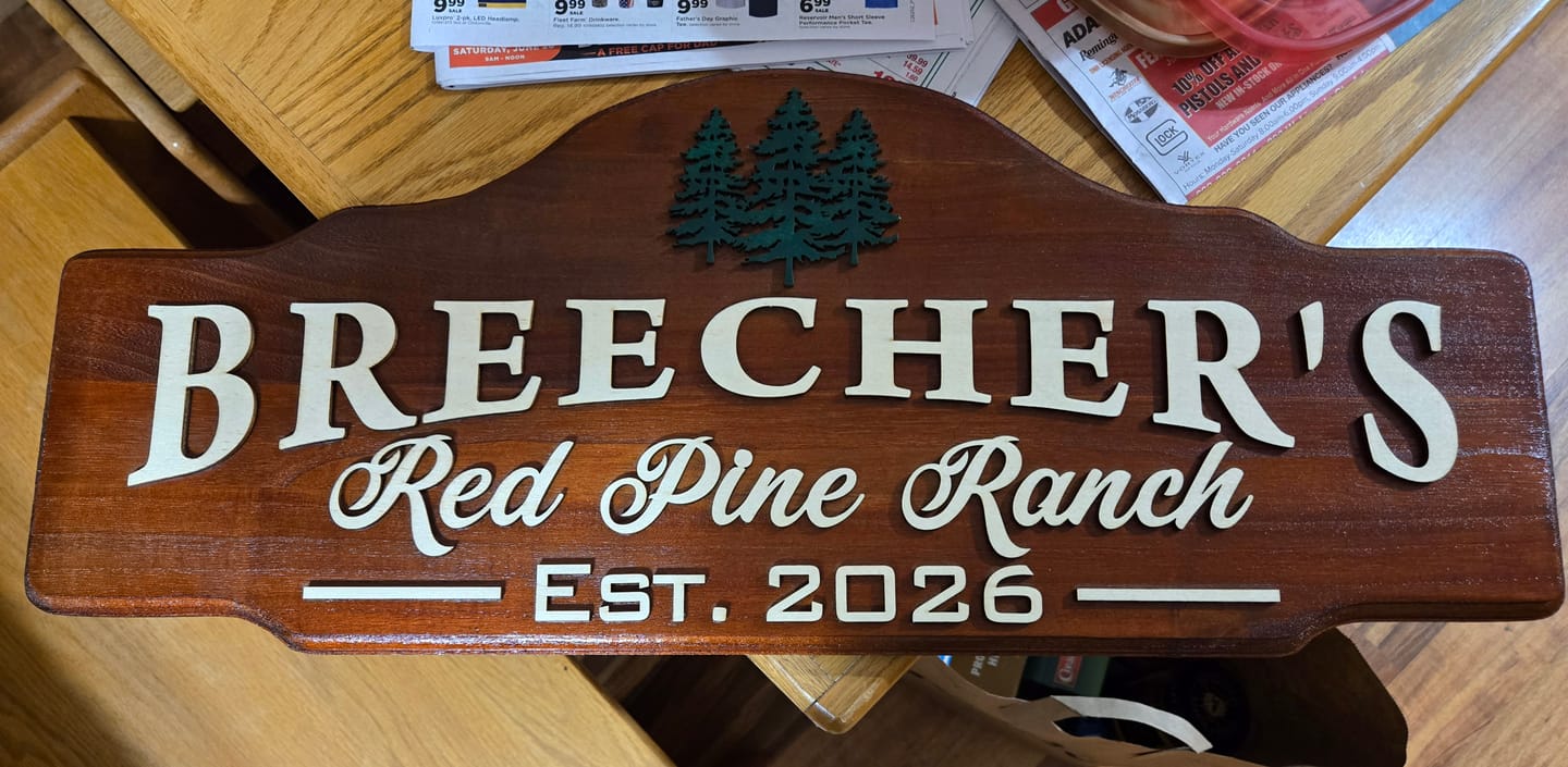Customer photo review of Mountain House Sign