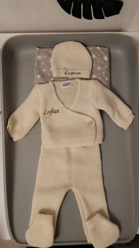 Customer photo review of Ensemble en maille brodé