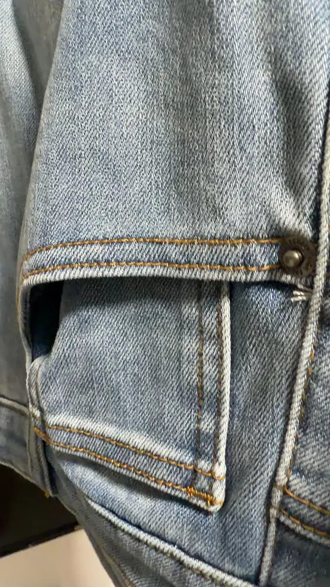 Customer photo review of High Waisted Ankle-Length Mom Denim Jeans