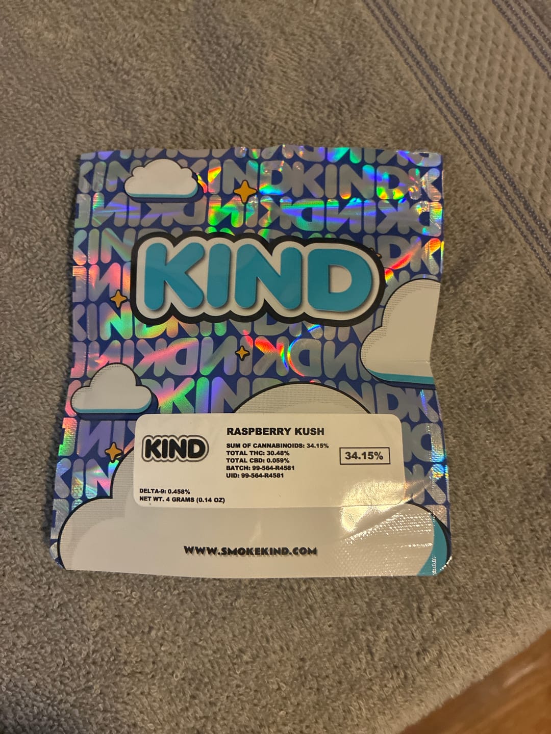 Customer photo review of Raspberry Kush - 4 Grams - Indica