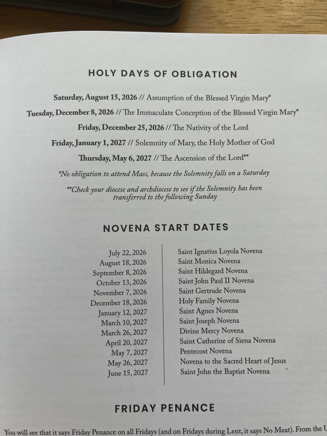 Customer photo review of Catholic Academic Planner 2026–2027 | Mini Layout