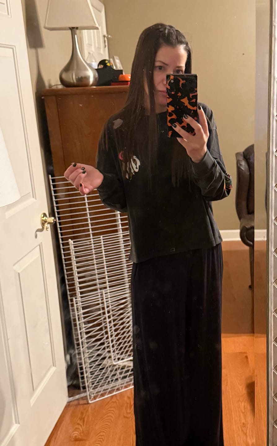 Customer photo review of Smell The Flowers Long Sleeve