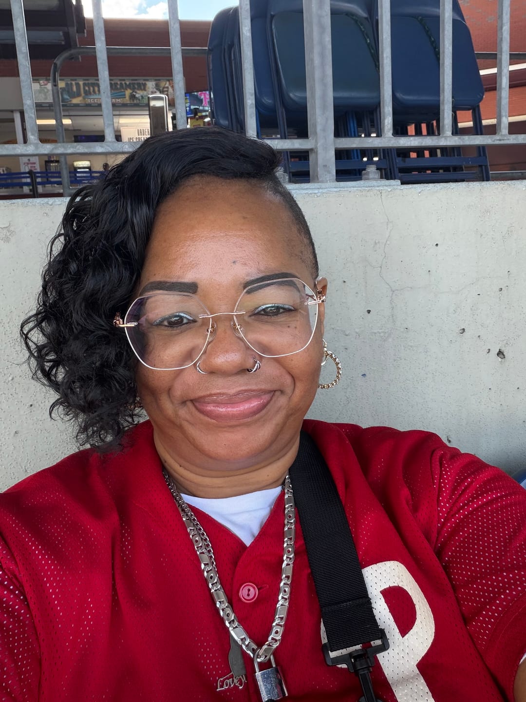 Customer photo review of Aria Eyeglasses