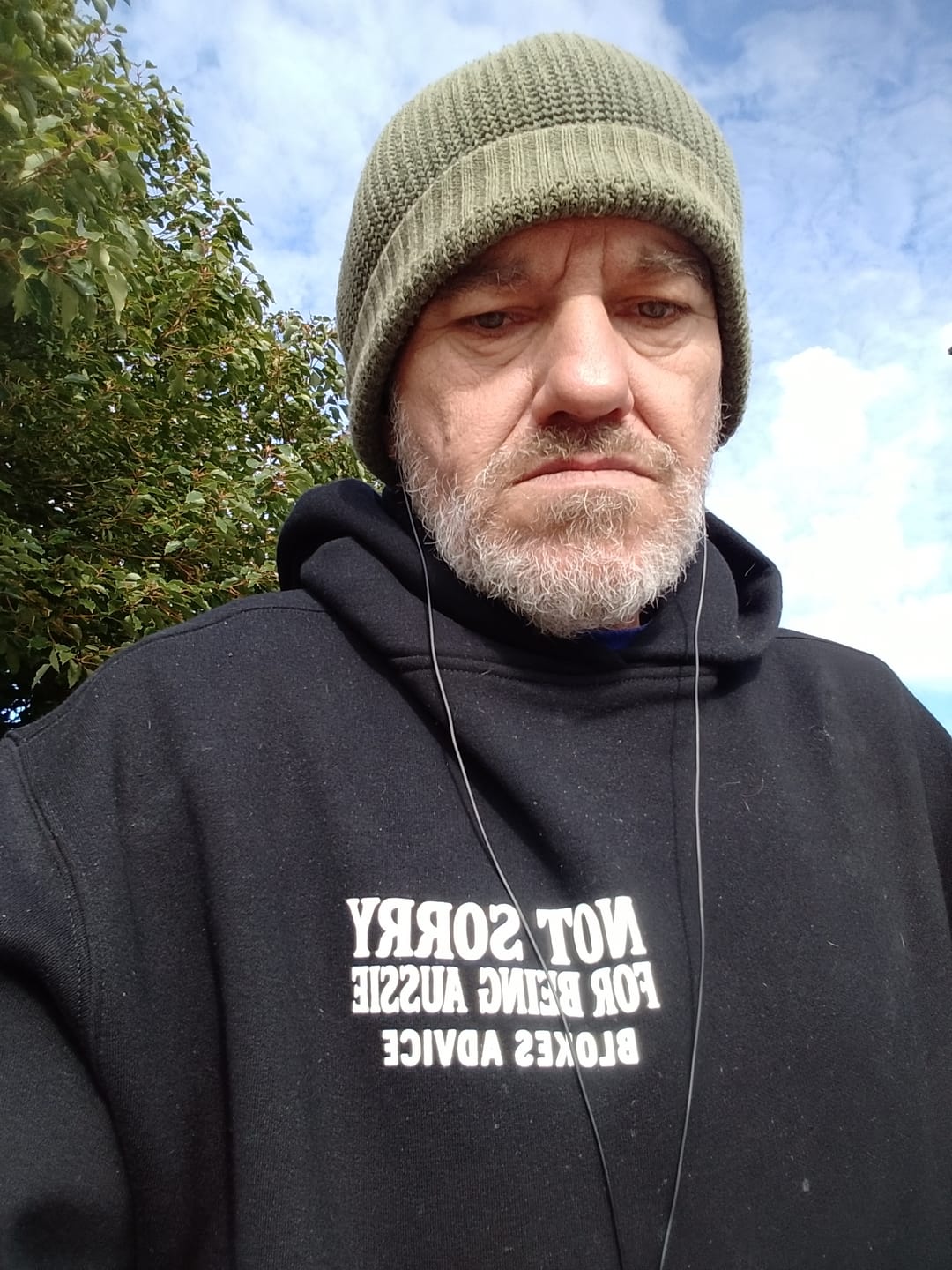 Customer photo review of Not Sorry Hoodie