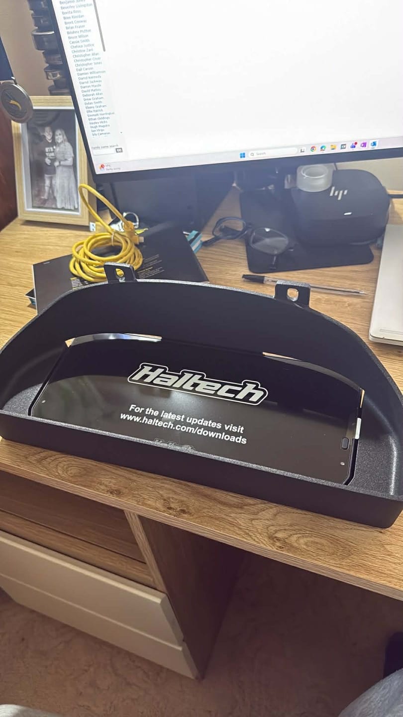 Customer photo review of $300 OFF Haltech uC-10 Display and Mako Dash Mount Combo