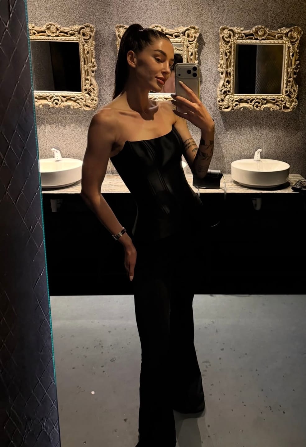 Customer photo review of Liora Corset in Black