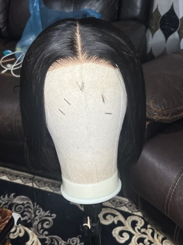 Customer photo review of Budget Vietnamese Super Double Drawn Bone Straight 8"+10"+10" 5X5 Double Drawn Closure