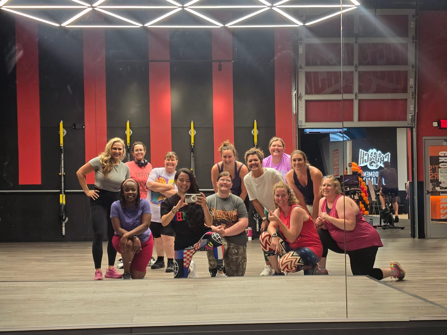 Customer photo review of Zumba Worldwide Boxy Mesh Top