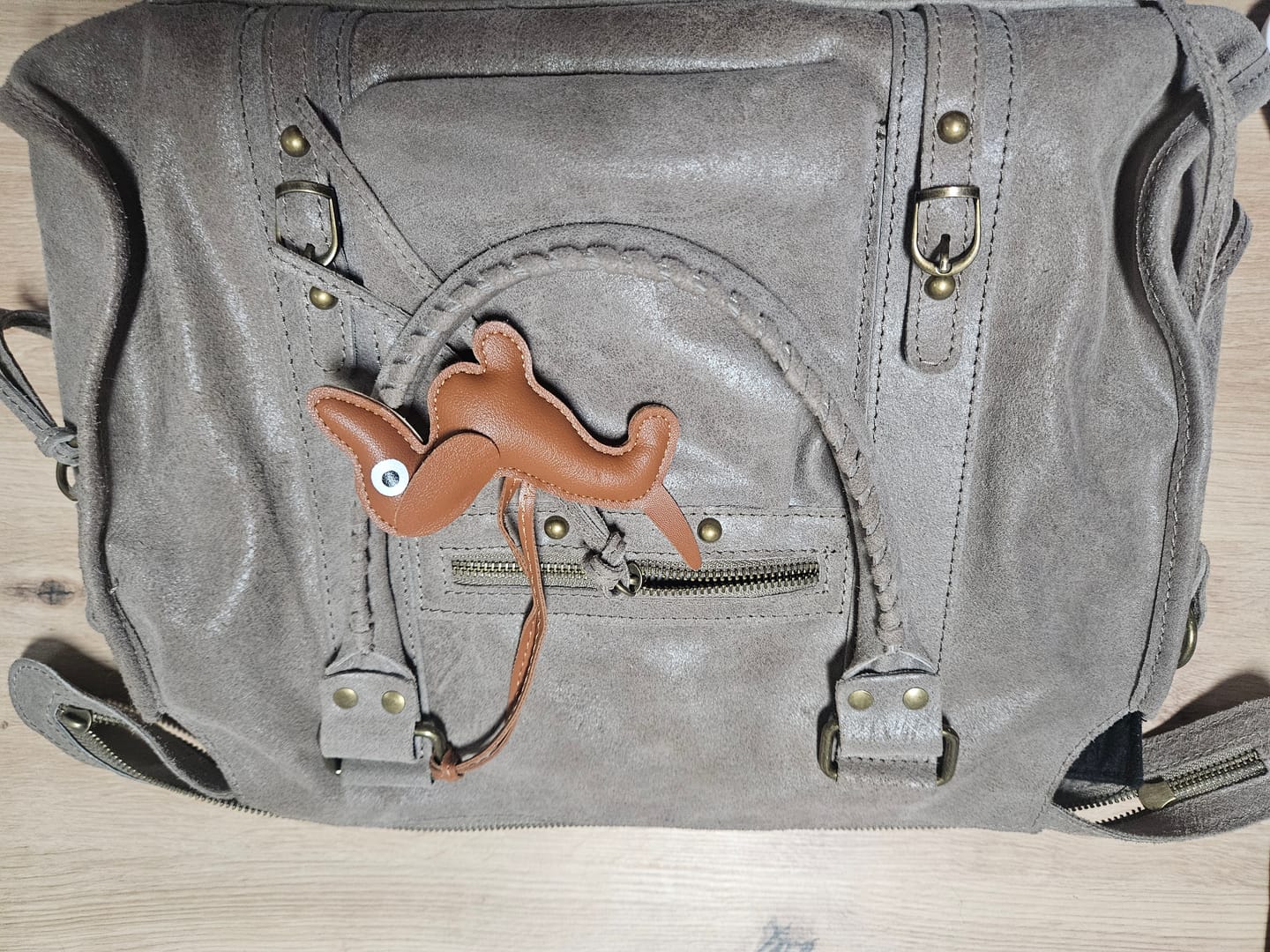 Customer photo review of It girl bag taupe