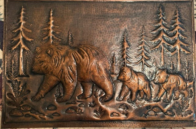 Customer photo review of Bear & Forest Copper Backsplash