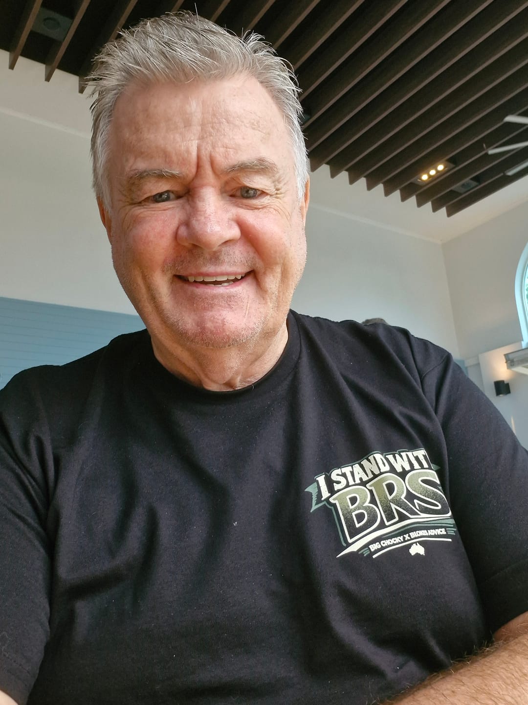 Customer photo review of Big Chocky | Stand With BRS Tee