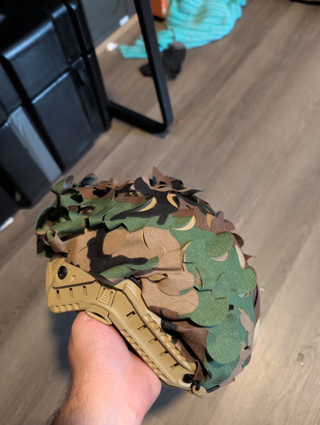 Customer photo review of HelmetScrim™ 2.0 | Camo Netting for Helmet