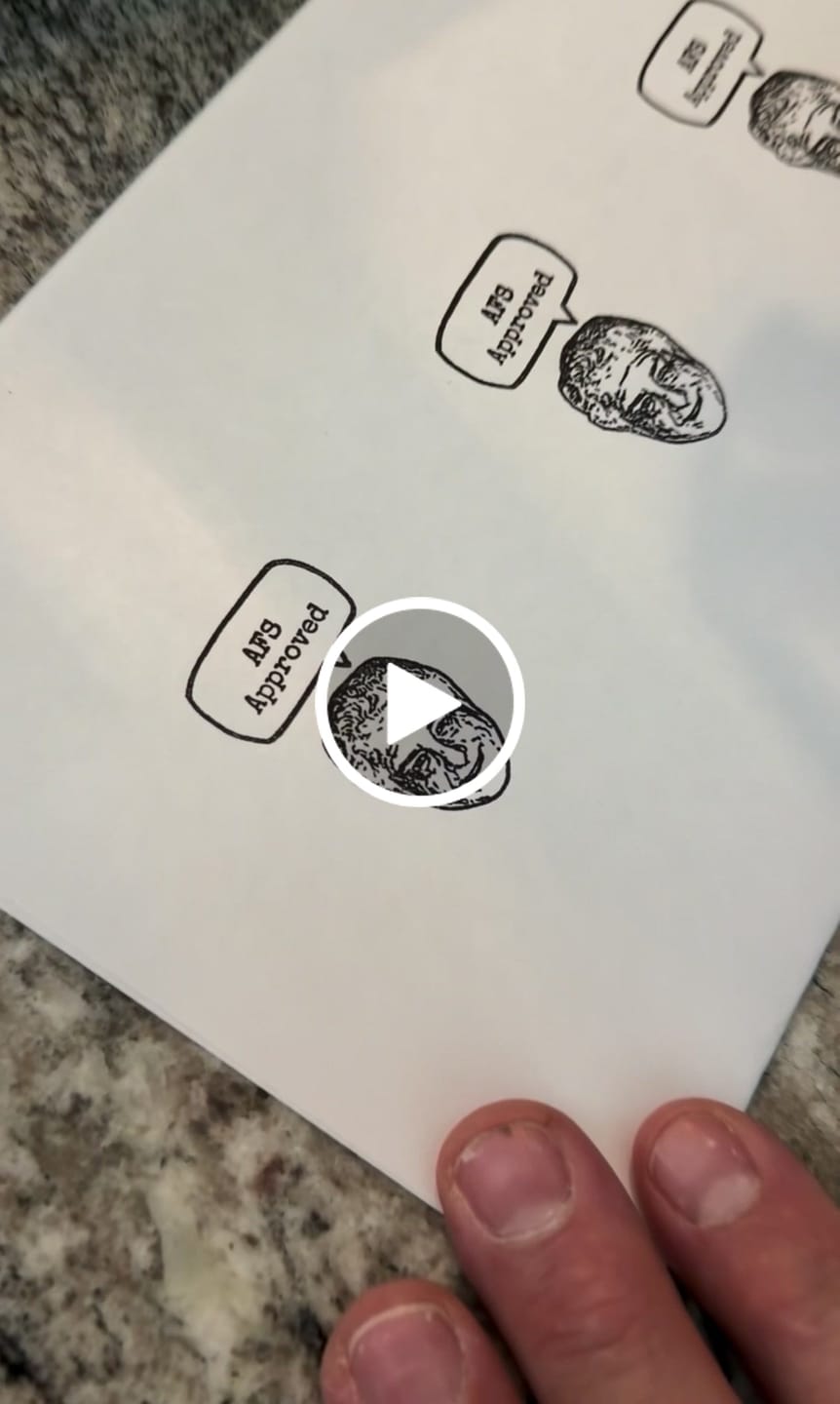 Customer video review of Rubber Stamp ¦ Self Inking Stamp 1¼" x 2" ¦ US