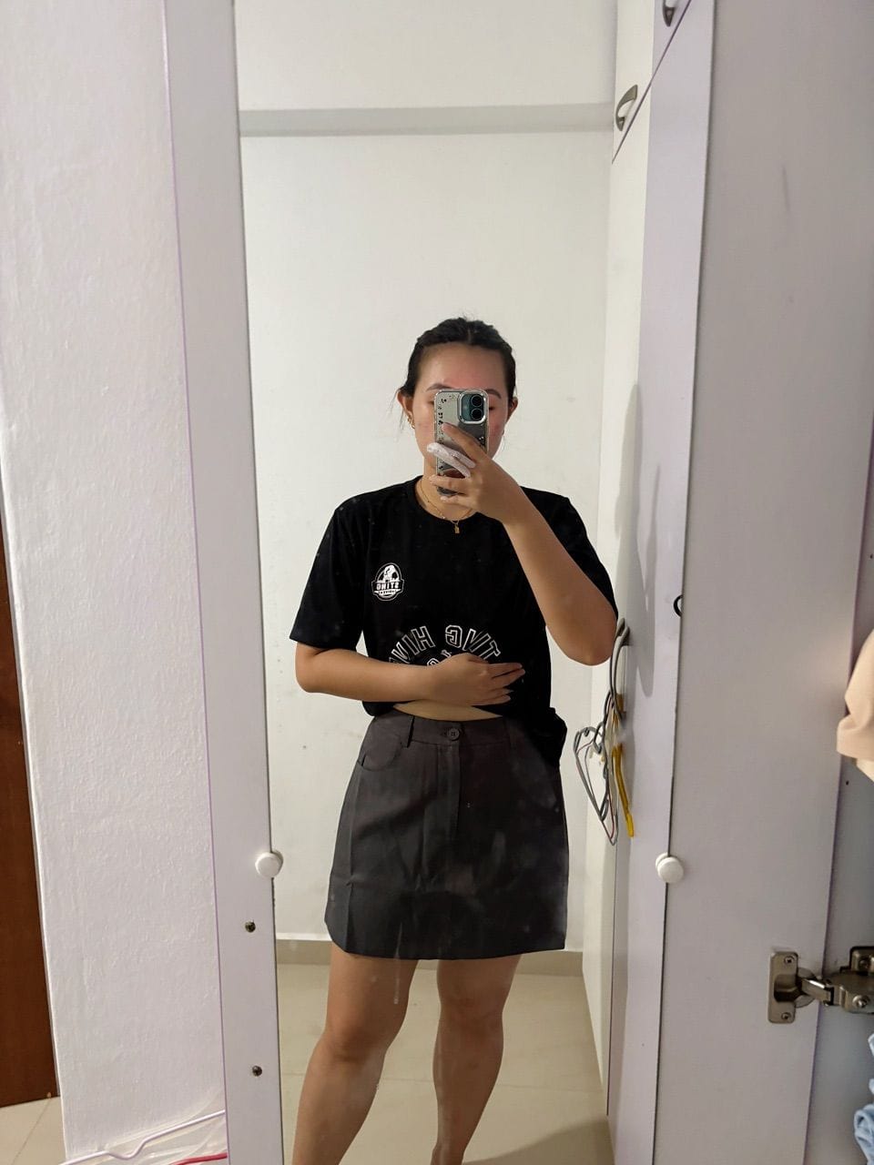 Customer photo review of Basic Cotton Pocket Skorts