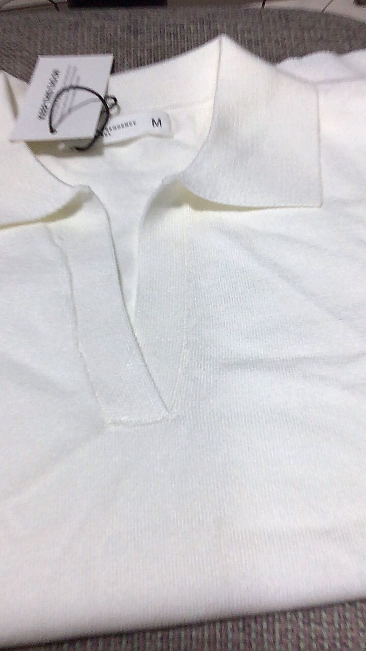 Customer photo review of Knitted Buttonless Polo